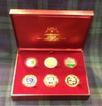 Coin Collection - Set of 6 English Enamelled Coins